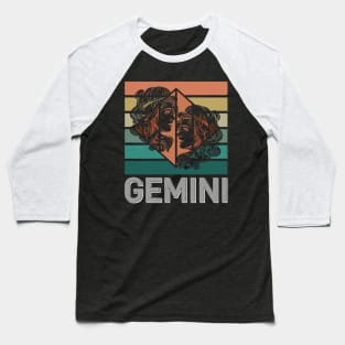 Gemini Zodiac Vintage Baseball T-Shirt